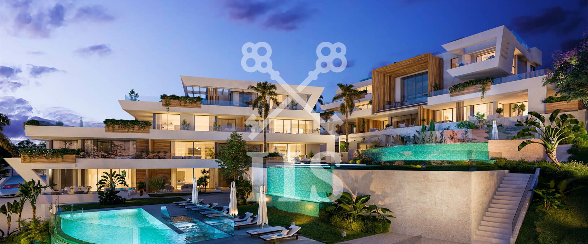 0Vista Nocturna Cabopino V3 HD INVESTINSPAIN Marbella Sunset