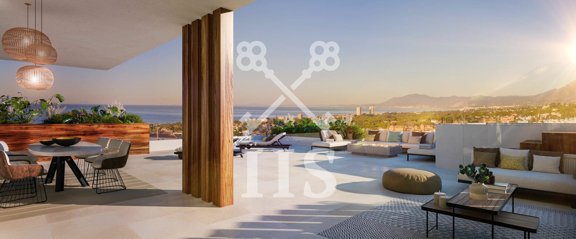4CABOPINO Terraza Viv14 INVESTINSPAIN Marbella Sunset