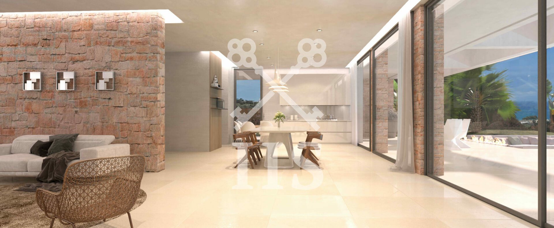 Dining Room Elviria INVESTINSPAIN - nieuwbouwprojecten Marbella