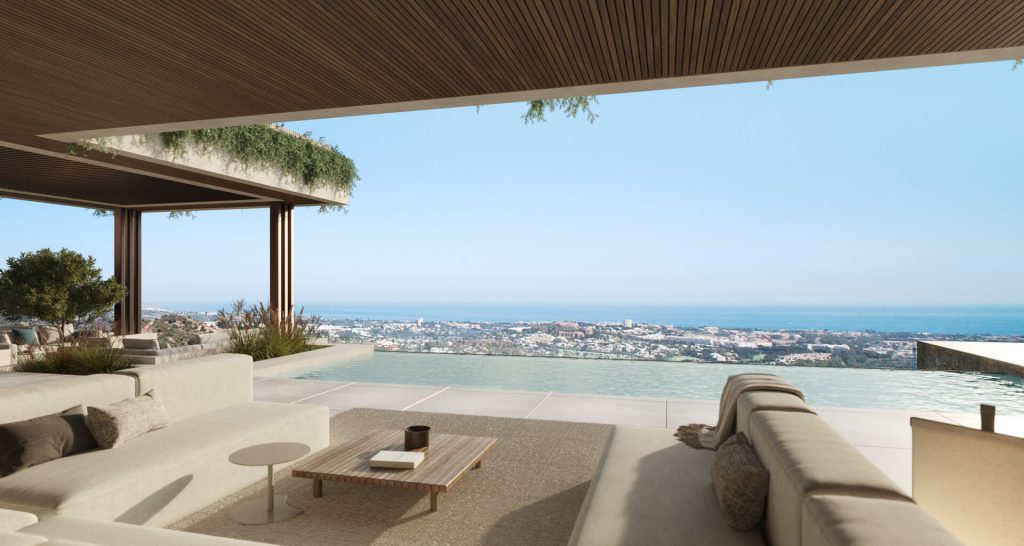 The Sky Marbella Villas Villa sea view terrace