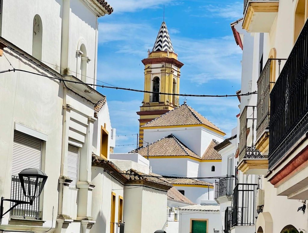 low angle view building against sky estepona malaga old city kopie