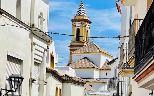 low angle view building against sky estepona malaga old city kopie
