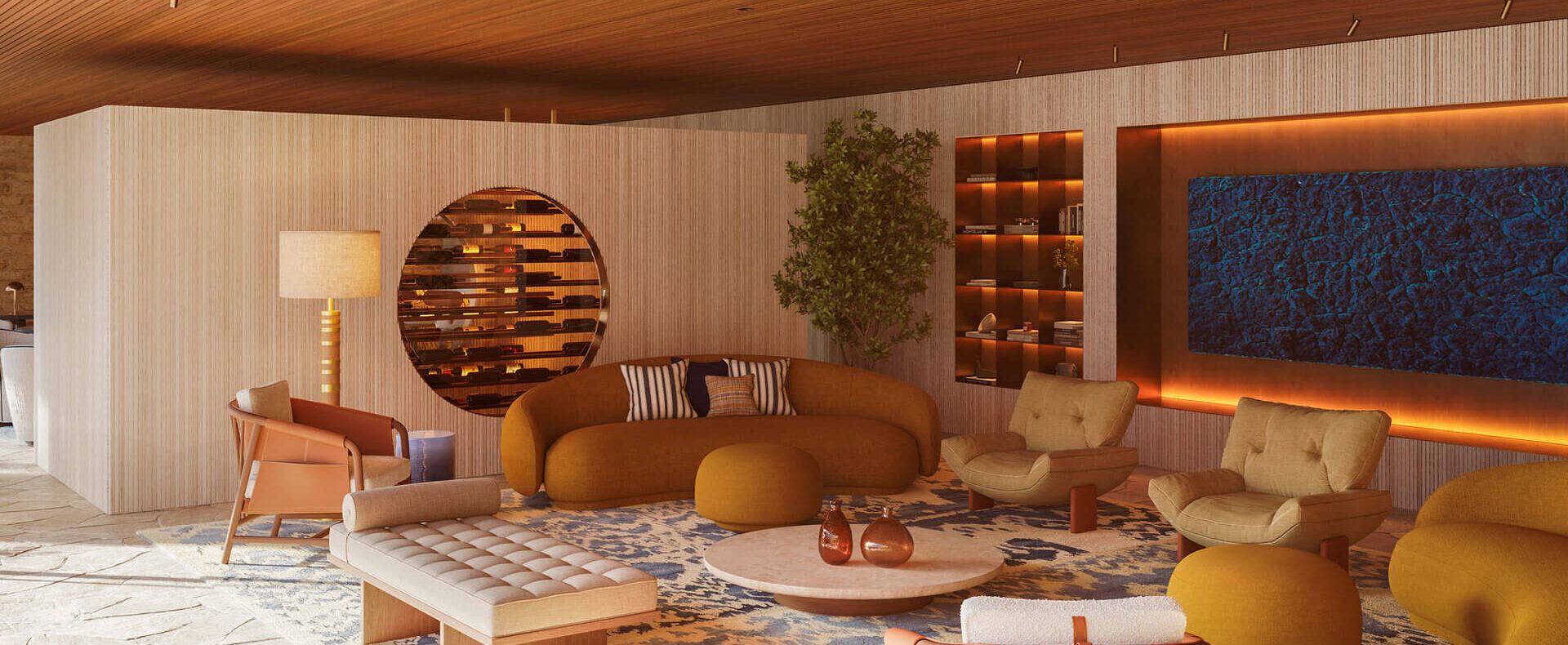 AME S06 INT Living Sunset LV R4 St Regis the residences Casares