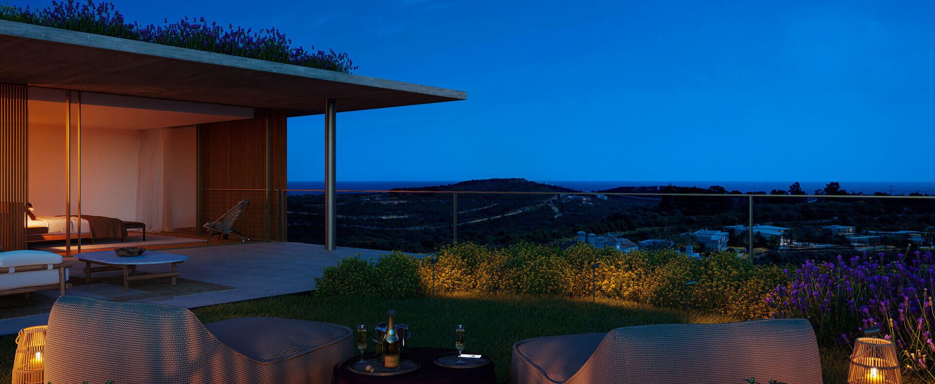 S18 EXT Garden Night R5 B St Regis the residences Casares