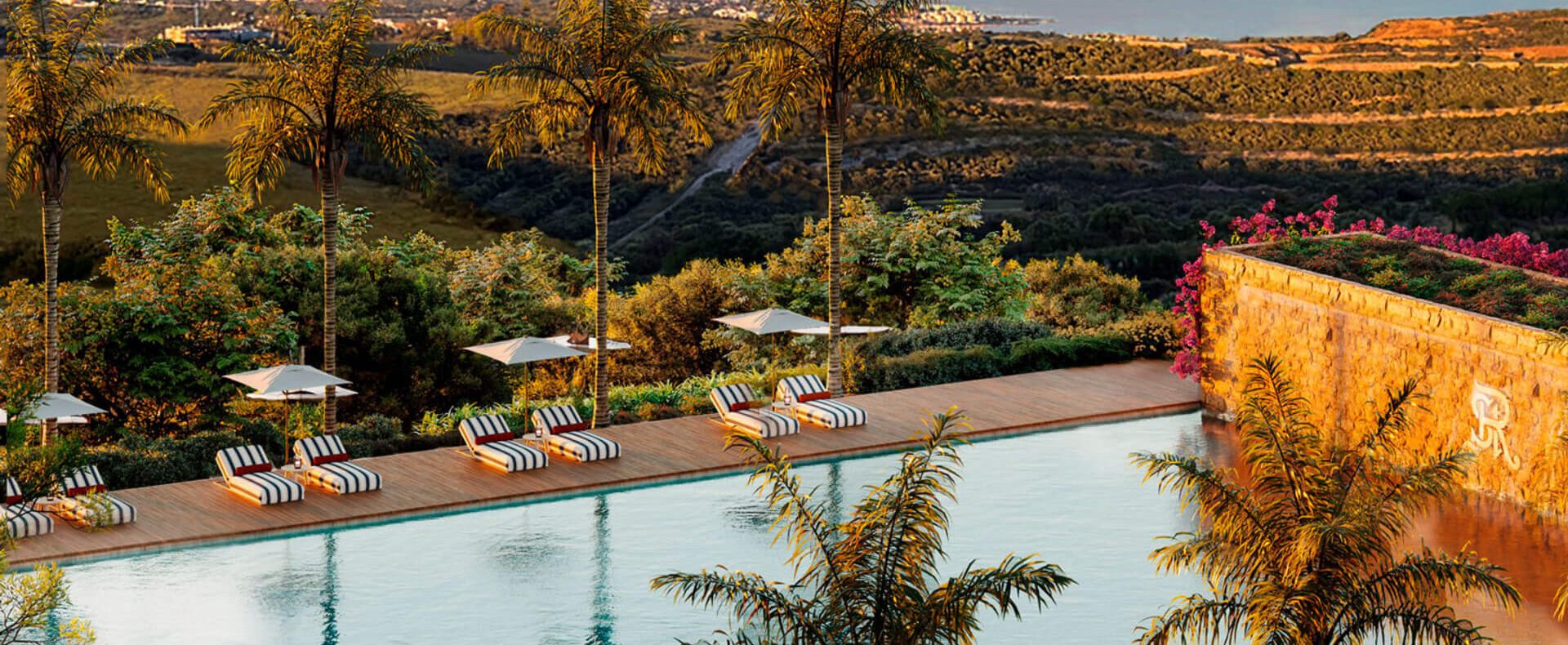URB S05 EXT AerialPool Sunset R2 1 HQ St Regis the residences Casares